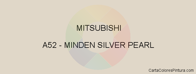 Pintura Mitsubishi A52 Minden Silver Pearl
