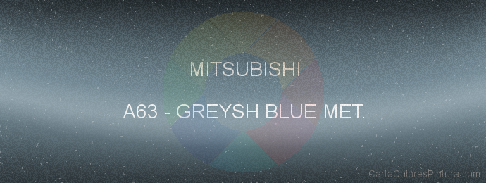 Pintura Mitsubishi A63 Greysh Blue Met.