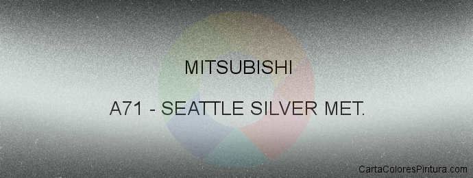 Pintura Mitsubishi A71 Seattle Silver Met.