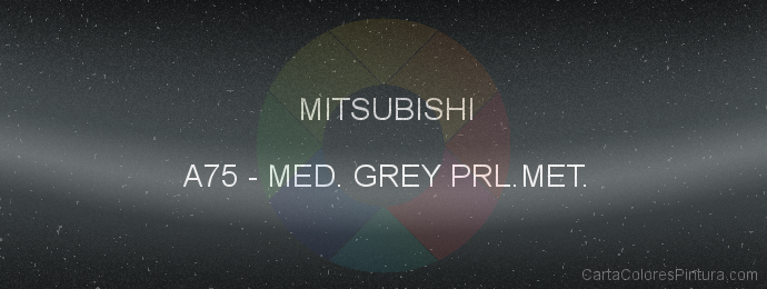 Pintura Mitsubishi A75 Med. Grey Prl.met.