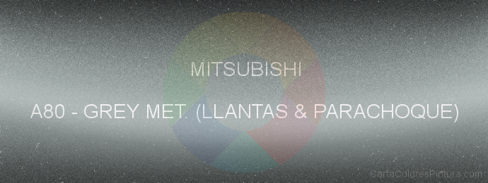 Pintura Mitsubishi A80 Grey Met. (llantas & Parachoque)