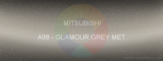 Pintura Mitsubishi A98 Glamour Grey Met.