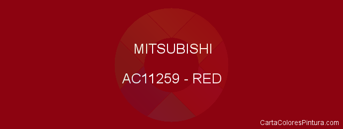 Pintura Mitsubishi AC11259 Red