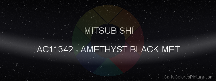 Pintura Mitsubishi AC11342 Amethyst Black Met