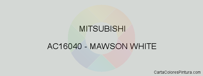 Pintura Mitsubishi AC16040 Mawson White