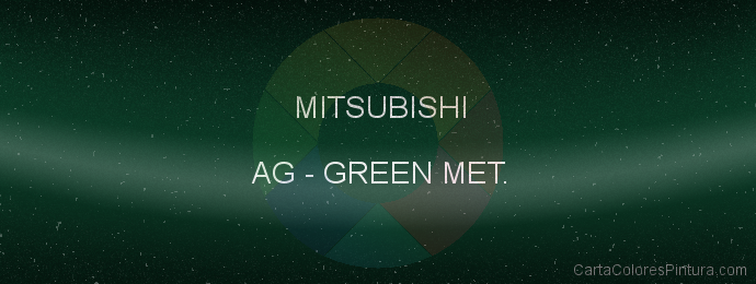Pintura Mitsubishi AG Green Met.