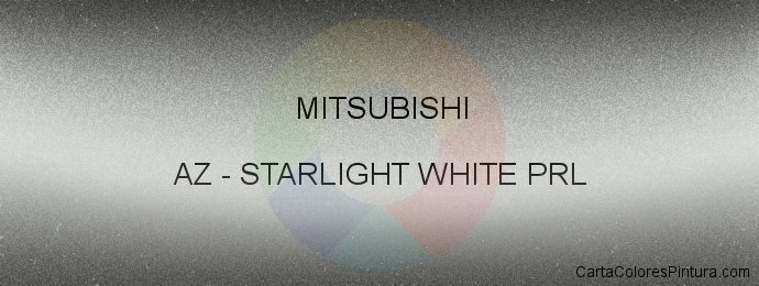 Pintura Mitsubishi AZ Starlight White Prl