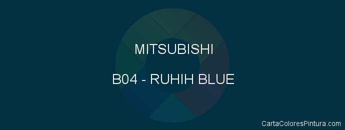 Pintura Mitsubishi B04 Ruhih Blue