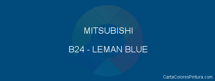 Pintura Mitsubishi B24 Leman Blue