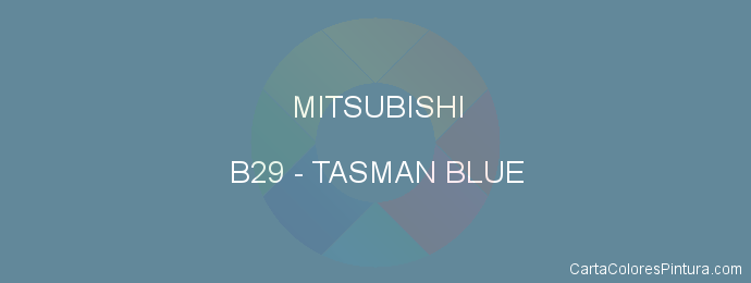 Pintura Mitsubishi B29 Tasman Blue