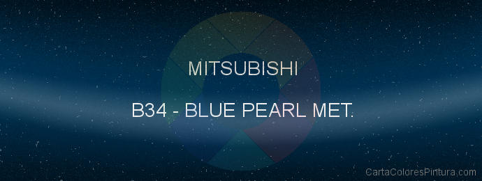 Pintura Mitsubishi B34 Blue Pearl Met.