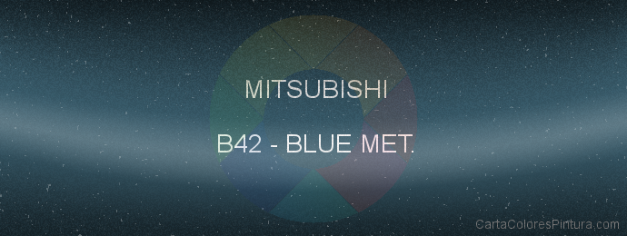 Pintura Mitsubishi B42 Blue Met.