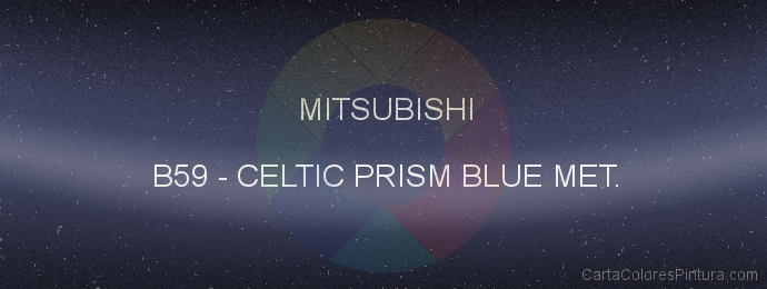 Pintura Mitsubishi B59 Celtic Prism Blue Met.