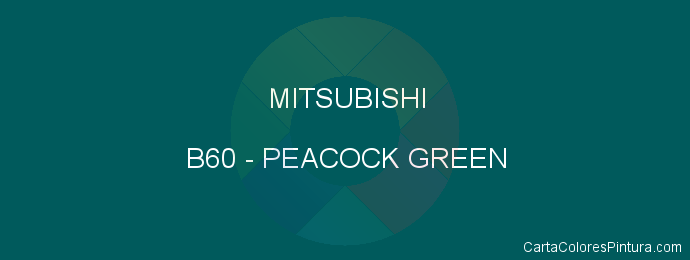 Pintura Mitsubishi B60 Peacock Green