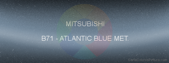 Pintura Mitsubishi B71 Atlantic Blue Met.