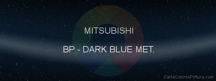 Pintura Mitsubishi BP Dark Blue Met.