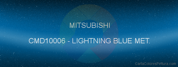 Pintura Mitsubishi CMD10006 Lightning Blue Met.