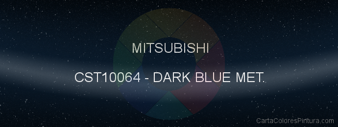 Pintura Mitsubishi CST10064 Dark Blue Met.