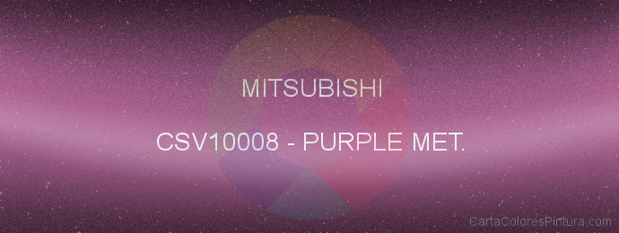 Pintura Mitsubishi CSV10008 Purple Met.