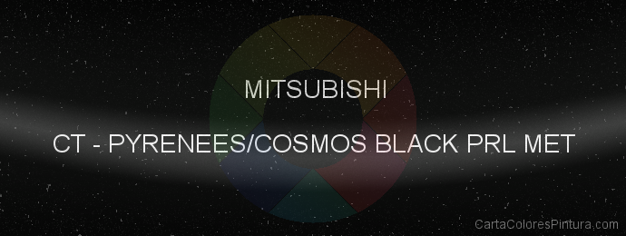 Pintura Mitsubishi CT Pyrenees/cosmos Black Prl Met