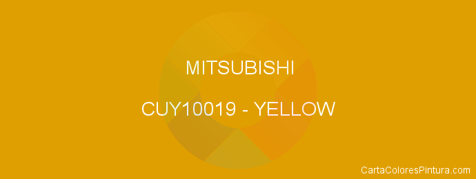 Pintura Mitsubishi CUY10019 Yellow