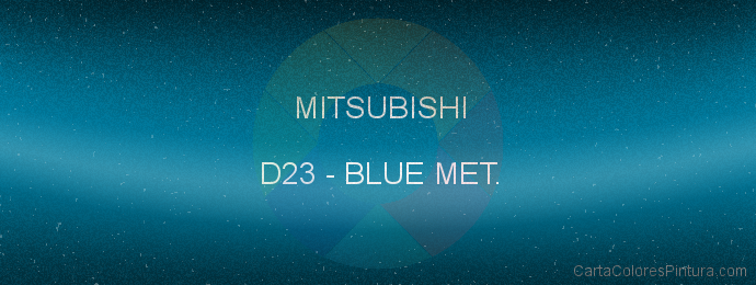 Pintura Mitsubishi D23 Blue Met.