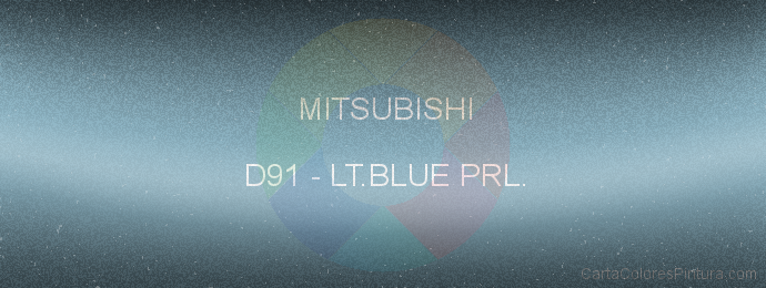 Pintura Mitsubishi D91 Lt.blue Prl.