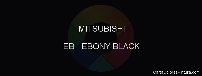 Pintura Mitsubishi EB Ebony Black