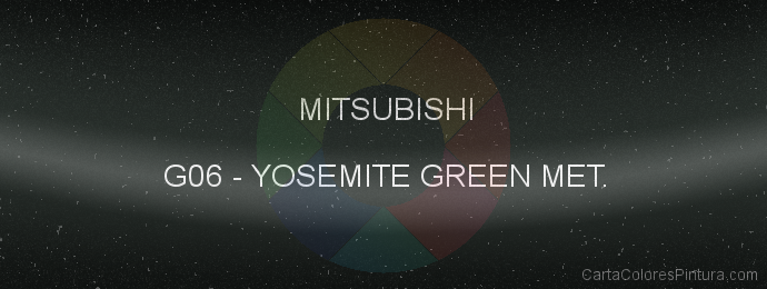 Pintura Mitsubishi G06 Yosemite Green Met.
