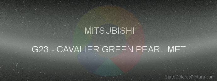 Pintura Mitsubishi G23 Cavalier Green Pearl Met.