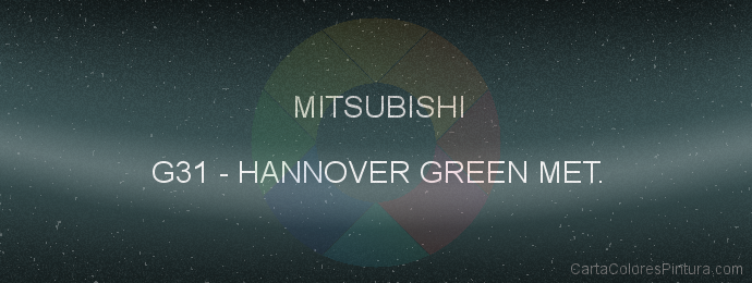 Pintura Mitsubishi G31 Hannover Green Met.