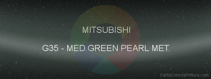 Pintura Mitsubishi G35 Med.green Pearl Met.