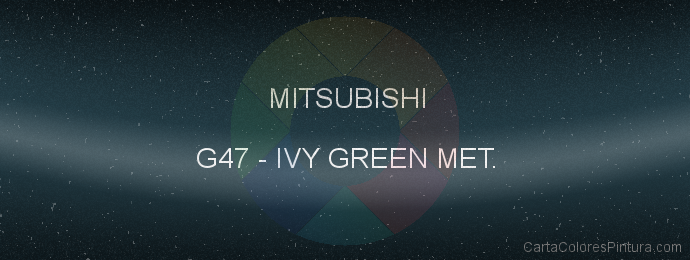 Pintura Mitsubishi G47 Ivy Green Met.