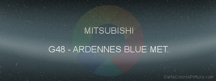 Pintura Mitsubishi G48 Ardennes Blue Met.