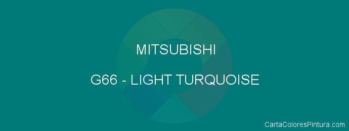 Pintura Mitsubishi G66 Light Turquoise