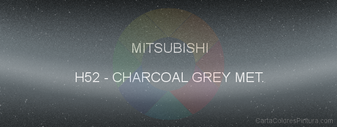 Pintura Mitsubishi H52 Charcoal Grey Met.