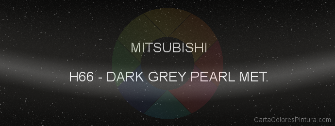 Pintura Mitsubishi H66 Dark Grey Pearl Met.