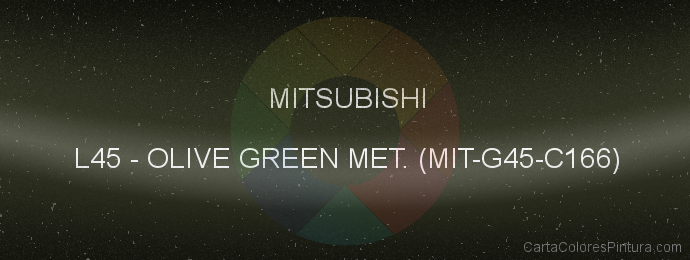 Pintura Mitsubishi L45 Olive Green Met. (mit-g45-c166)