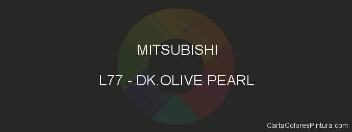 Pintura Mitsubishi L77 Dk.olive Pearl