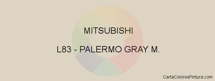 Pintura Mitsubishi L83 Palermo Gray M.