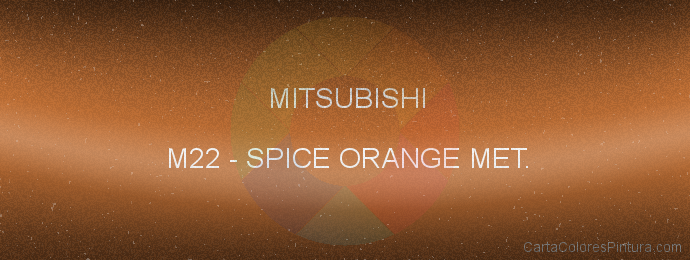 Pintura Mitsubishi M22 Spice Orange Met.