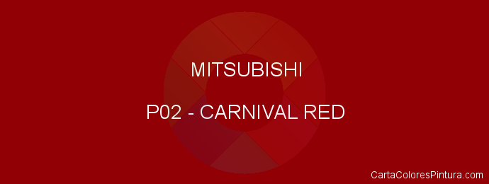 Pintura Mitsubishi P02 Carnival Red