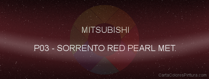Pintura Mitsubishi P03 Sorrento Red Pearl Met.