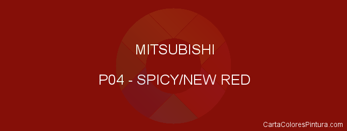 Pintura Mitsubishi P04 Spicy/new Red