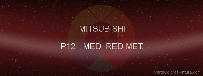 Pintura Mitsubishi P12 Med. Red Met.