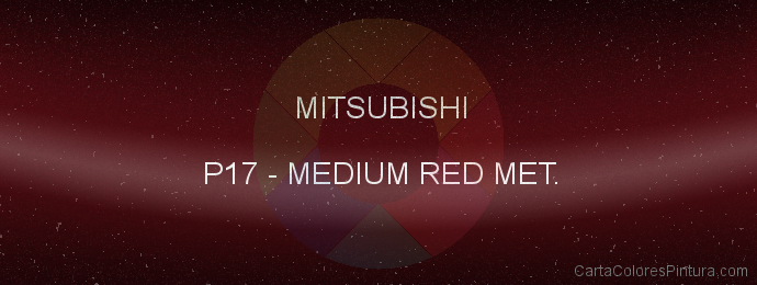Pintura Mitsubishi P17 Medium Red Met.