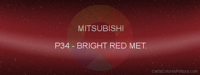 Pintura Mitsubishi P34 Bright Red Met.