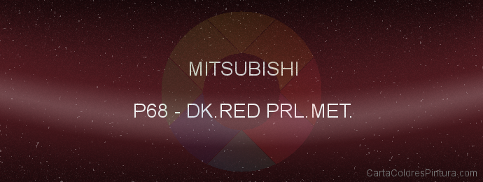 Pintura Mitsubishi P68 Dk.red Prl.met.