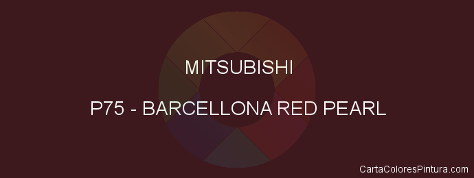 Pintura Mitsubishi P75 Barcellona Red Pearl