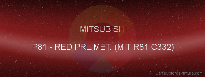 Pintura Mitsubishi P81 Red Prl.met. (mit R81 C332)